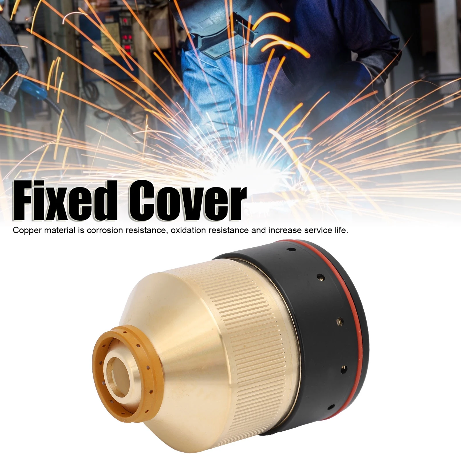 220756 Cover Copper Fixed Cover Inner Fixed Cover Replacement Corrosion‑Resistant Plasma Cutting Accessory 220756 80‑130A