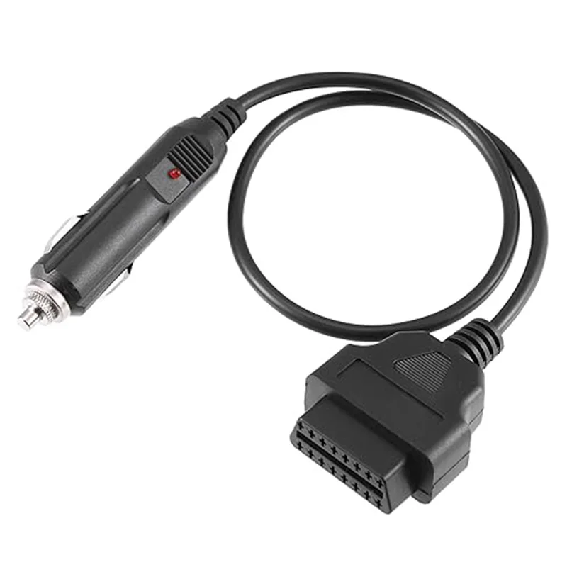 

12 В OBDII OBD2 Кабель питания Автомобильный прикуриватель до 16-контактного OBD2 Женский разъем Кабель-адаптер Автомобильные аварийные аксессуары