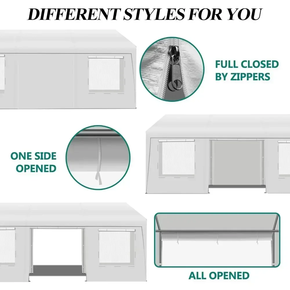 

Hot sales10' x 20' Canopy Party Tent & Carport - Heavy Duty Outdoor Wedding Gazebo with 4 Sand Bags, Event Shelter Canopy for Ou