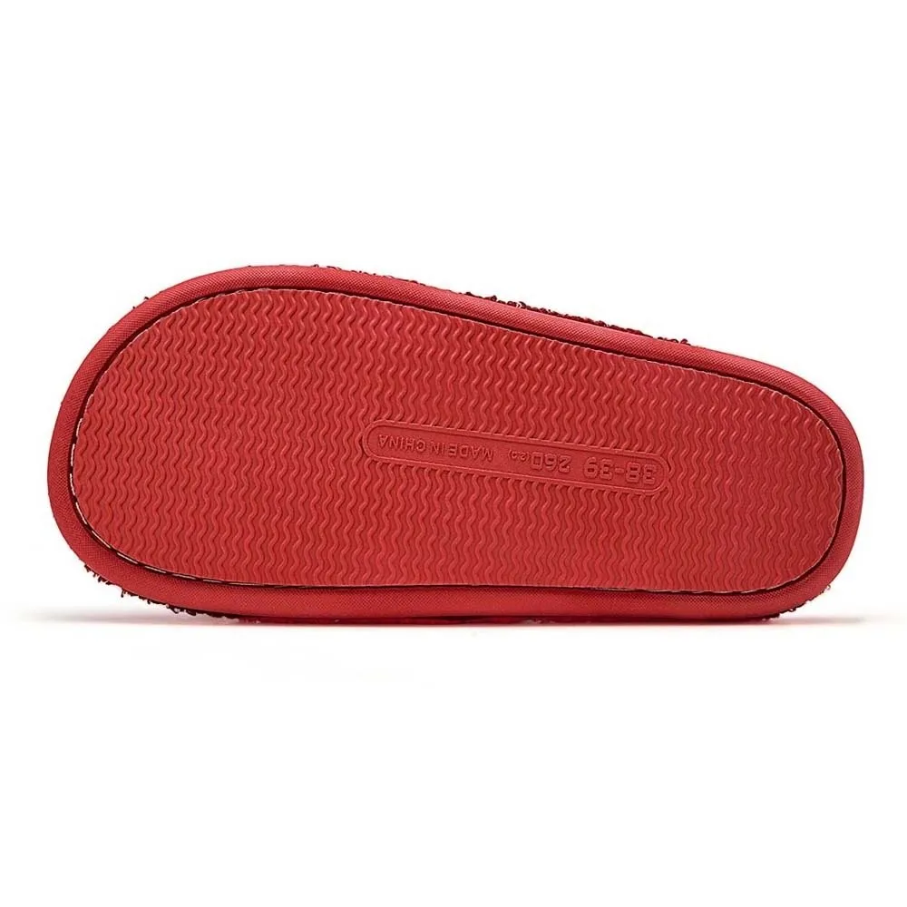 Casual Soft New Year Slippers Warmer Thickened Red Cotton Slippers Cute Home Cotton Shoes Daily view 5
