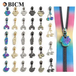 10Pcs Metal Zipper Pulls 5# Zipper Slider For Nylon Zippers Tapes Zip Puller Head Bag Sewing Repaire Kit DIY Bag Accessories