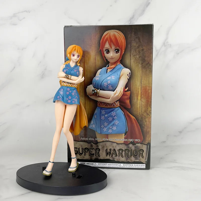 

17CM Anime One Piece Figure Saxy Nami Kimono Toys PVC Action Model Nami Figurine Collection Gift