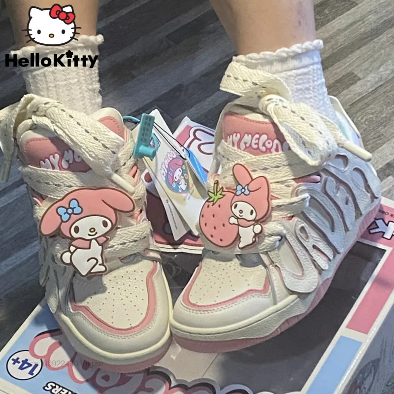 2023 nowe buty Sanrio Anime moja melodia trampki Y2k moda na buty damskie wypoczynek na świeżym powietrzu sportowe buty deskorolkowe akcesoria dla