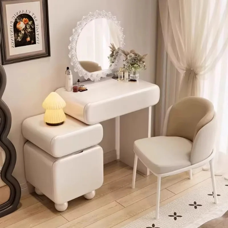 

Shelves Storage Makeup Table Light Drawers Wood Living Room Cabinet Dressing Table Lounges Modern Tocador Mueble Furniture