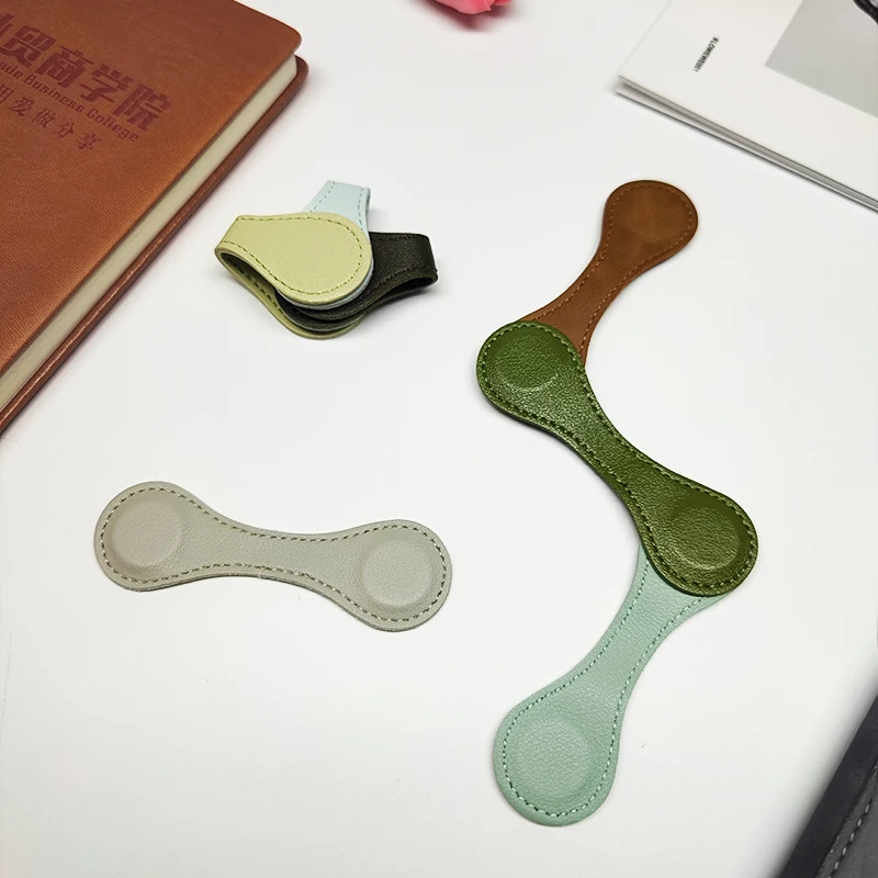 Магнитная кожаная закладка Crazy Horse Кожаная закладка Мощная магнитная закладка в стиле ретро Ins