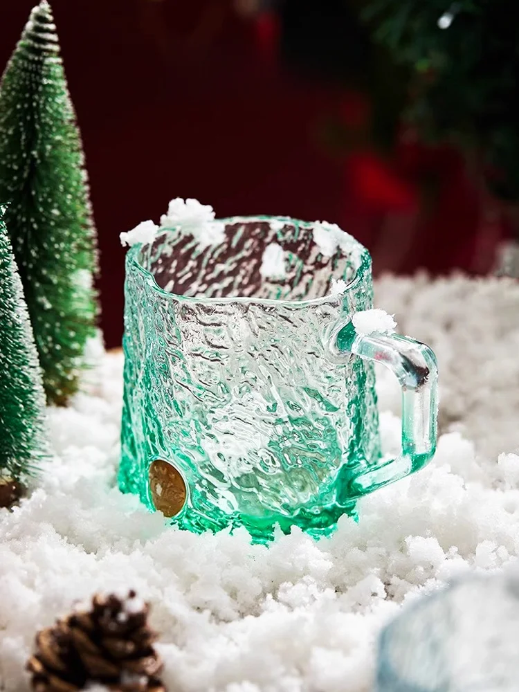 

U Mi LIVING Glass Cup Drinking Water Coffee Cup High Aesthetic Value Home Use Simple Sle round ape Single Layer Cup