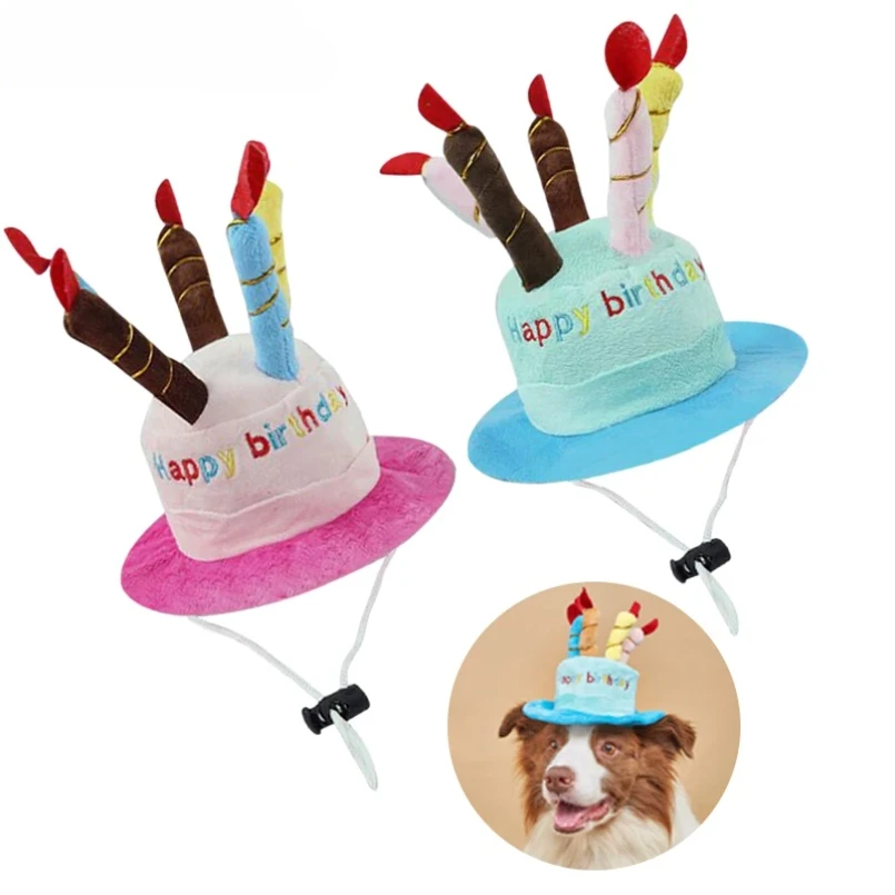 

Pet Dog Hat for Birthday Party Adjustable Dog Hats Cats Dog Costumes Puppy Grooming Dress Up Hat Pet Supplies