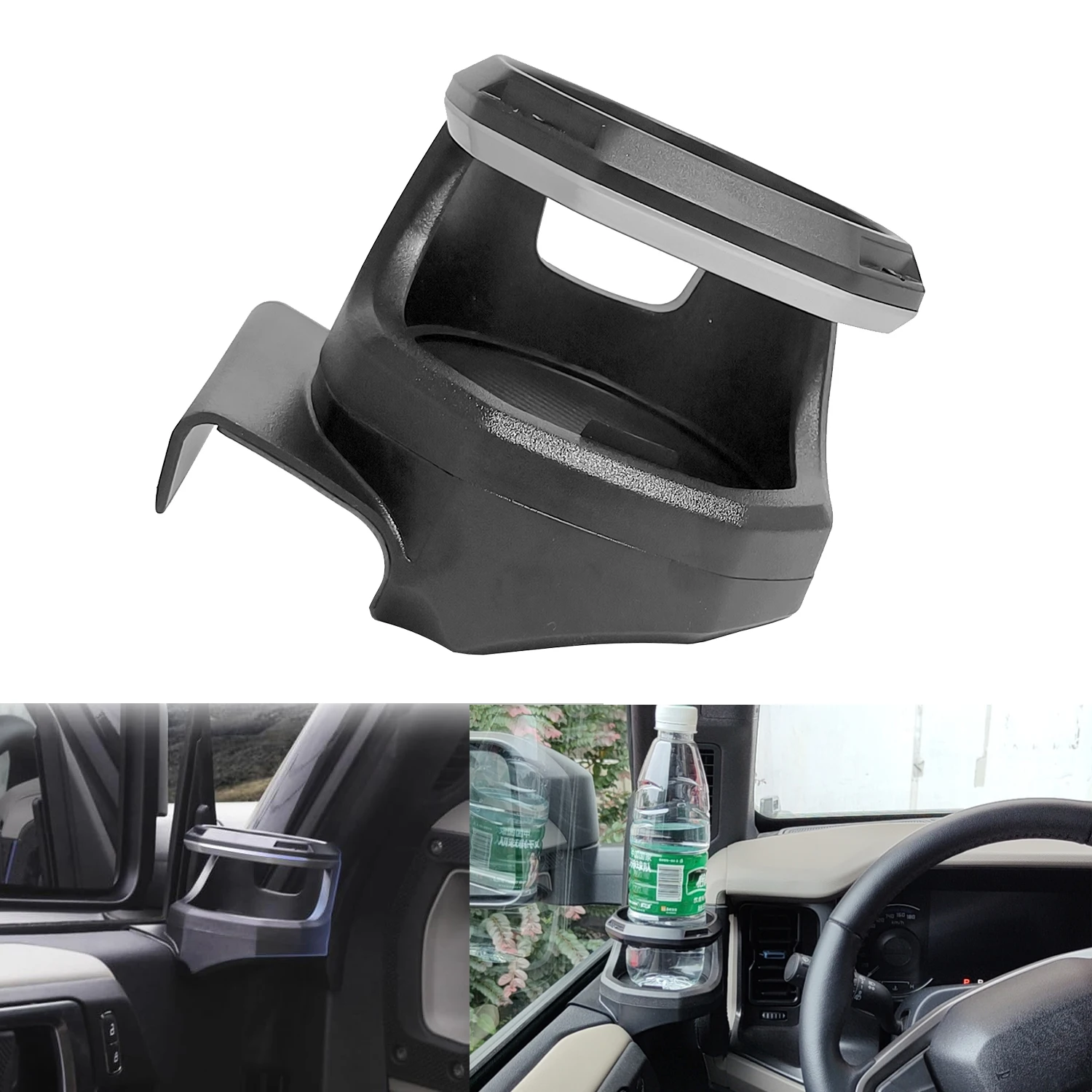 

Car Window Cup Holder for Ford Bronco 2/4-Door 2021-2023 Door Drink Beverage Bottle Mount Ashtray Stand Left/Right