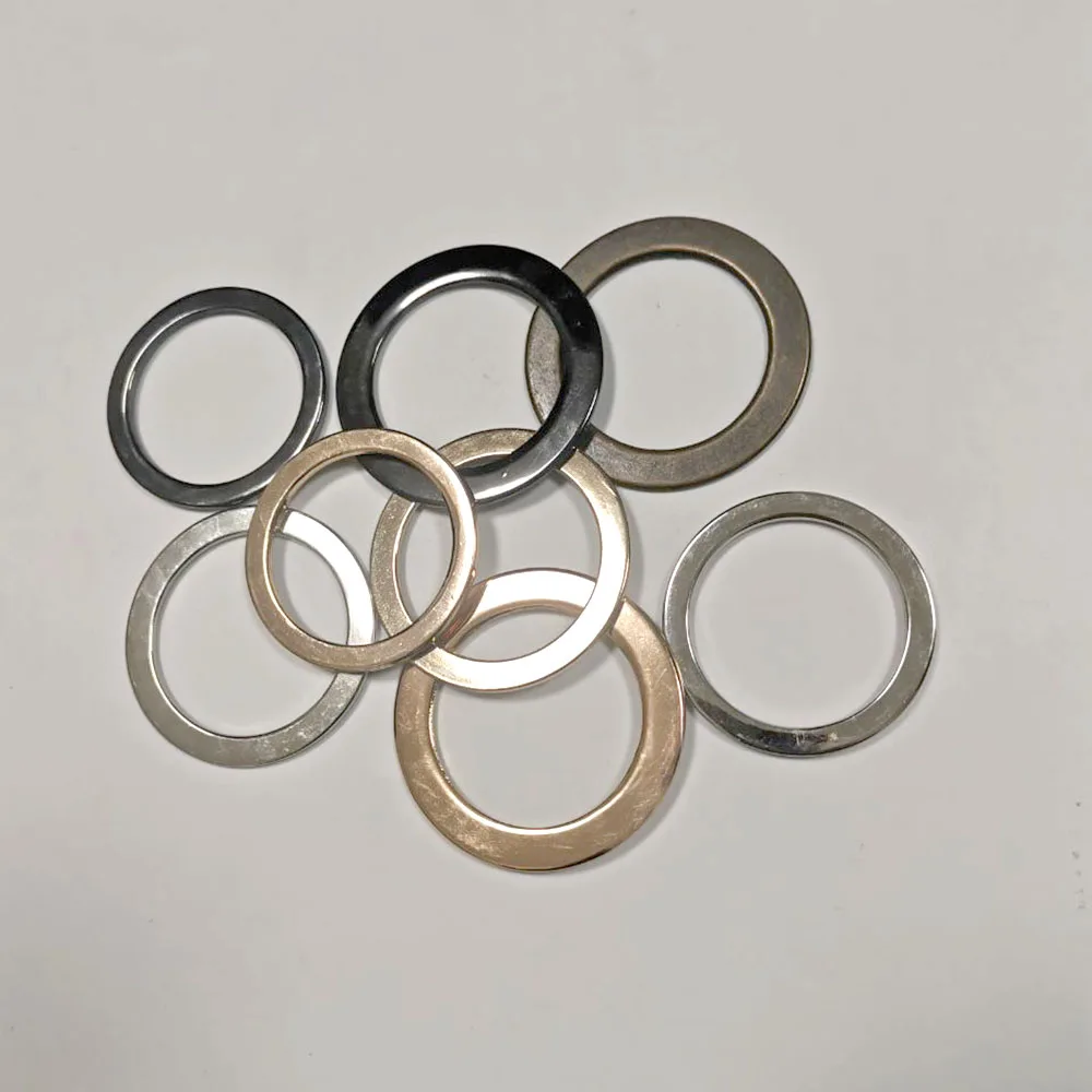 High quality 30pcs/lot Light Gold Swimwear O-ring Bikini Alloy Ring Swimsuit DIY accessories bikini rings connectors