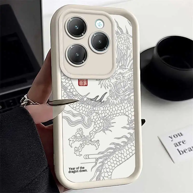 Hot40 Line dragon Sky Eye Ladder Phone Case For Infinix Hot 30i 30 30Play 20 20S 20i 12 11Play 10 9 8 Smart 8 7 6 Cover