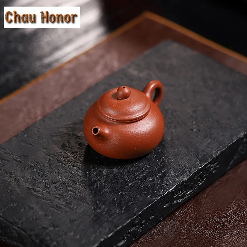 

75ml Small Yixing Purple Clay Teapots Handmade Rongtianpot Pot Raw Ore Dicaoqing Mud Tea Soaking Kettle Chinese Zisha Tea Set