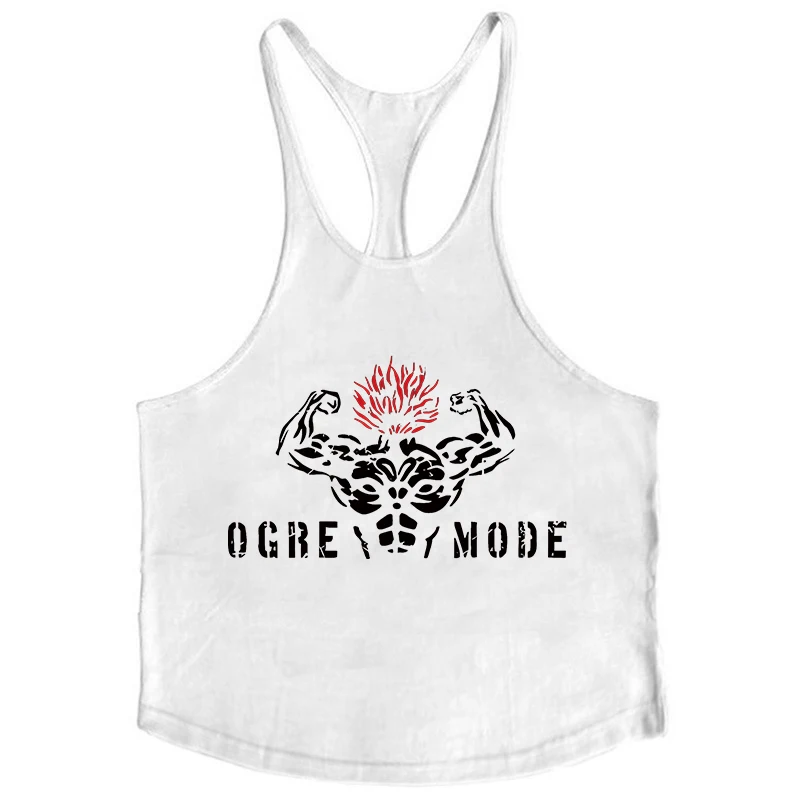

Baki Graphic Cotton Tank Tops for Men Summer Sleeveless Y-Back Vest Gym Muscle Training Athletic Workout Undershirt Activewear