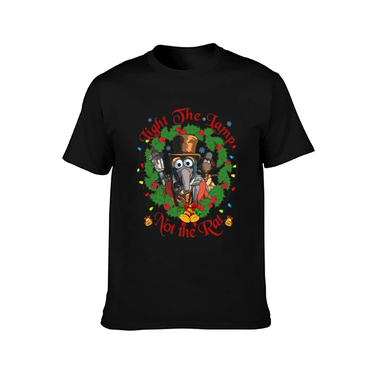 The Muppets Christmas Carol Gonzo And Rizzo Light The Lamp Not The Rat T-Shirt quick-drying tops black t shirts for men