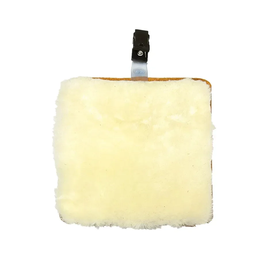 Sheepskin Fly Fishing Patch with Clip, Fly Dryer