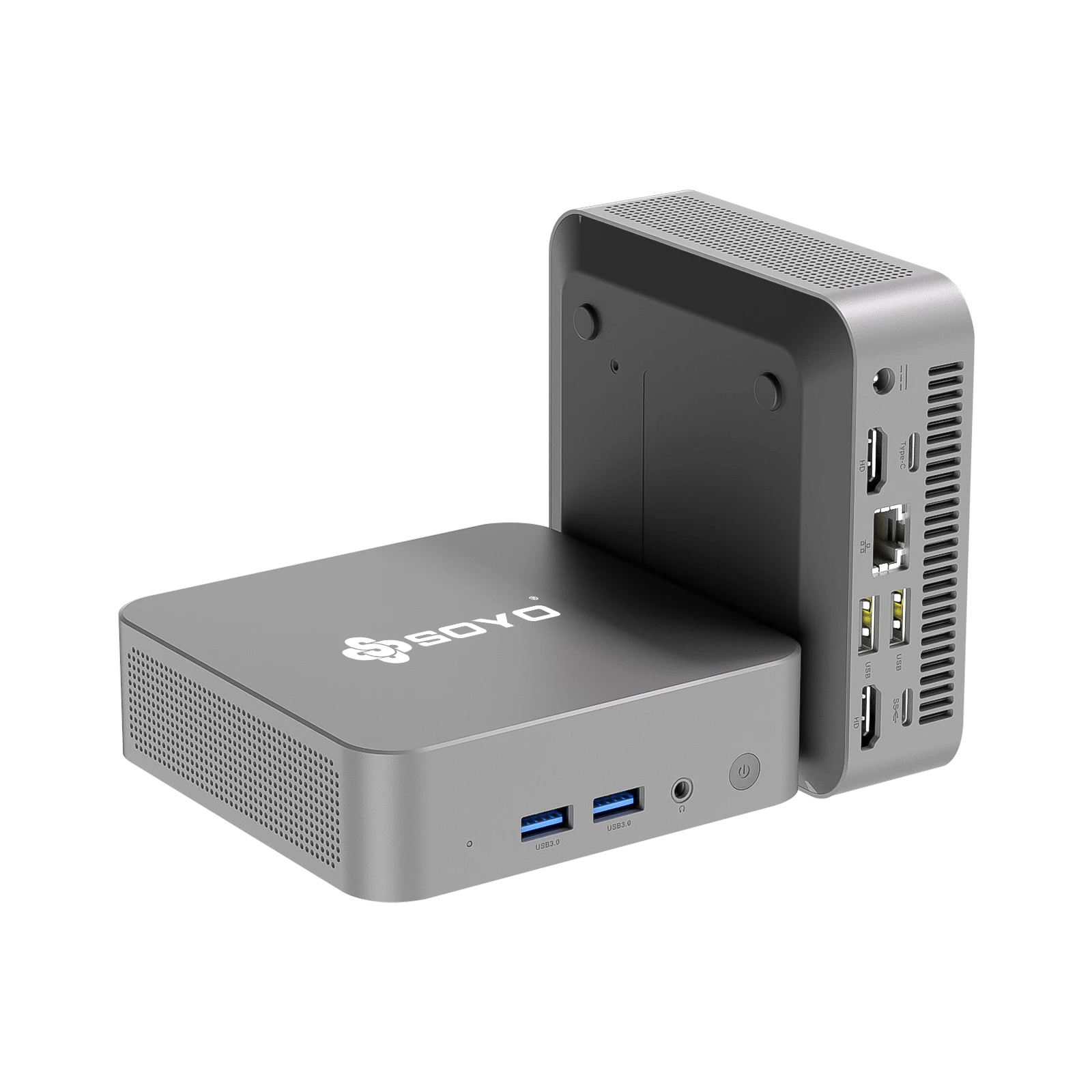 SOYO M4 Air Mini PC Intel Alder Lake N95 Windows 11 Pro Mini PC 8/16GB DDR4 256/512GB PCIe M.2 SSD WiFi 5BT5 Desktop Computer