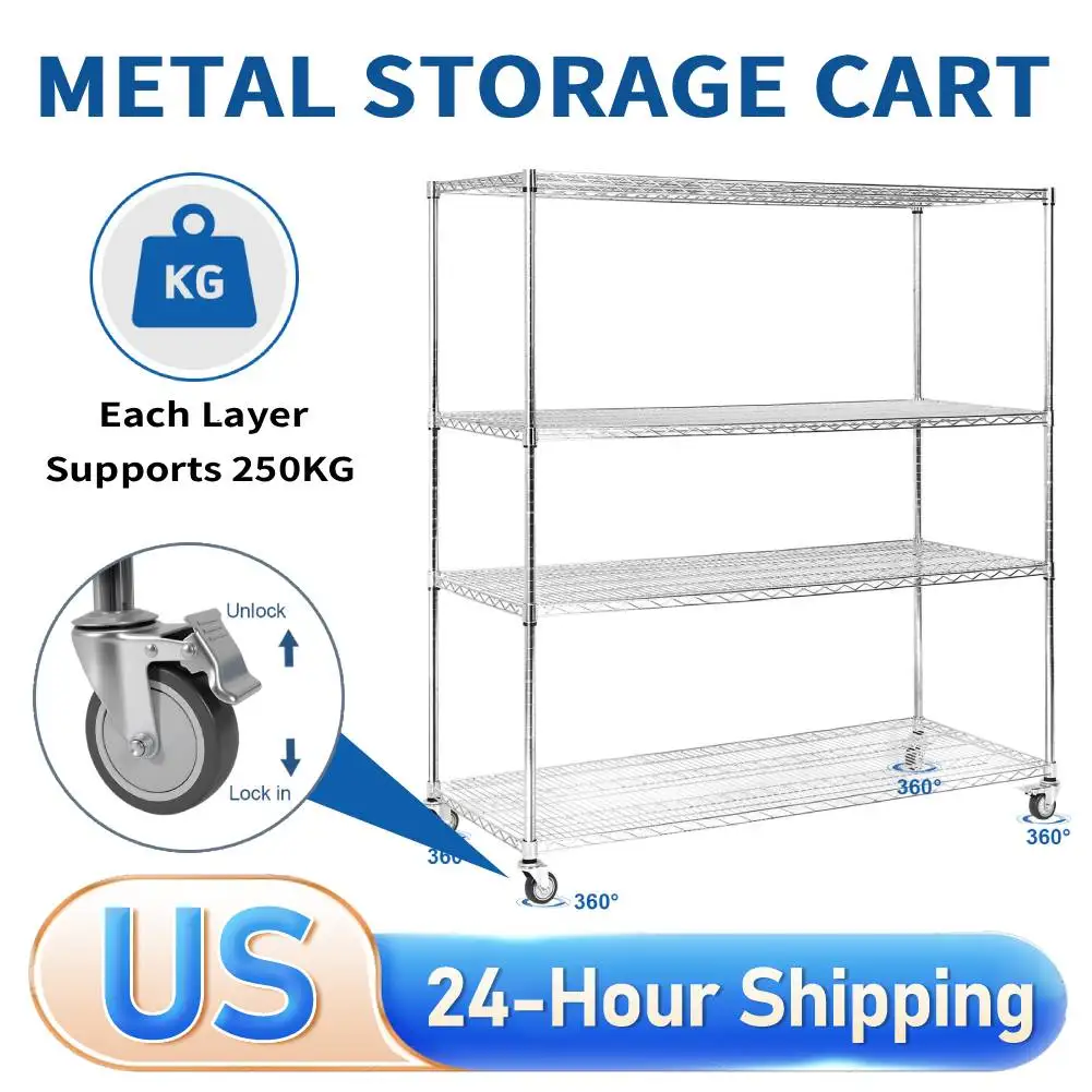 

5-ярусные стеллажи для хранения 70.87x59.76x23.98 дюймов, каждое полое выдерживает нагрузку 250 кг, для офиса, подвала, склада