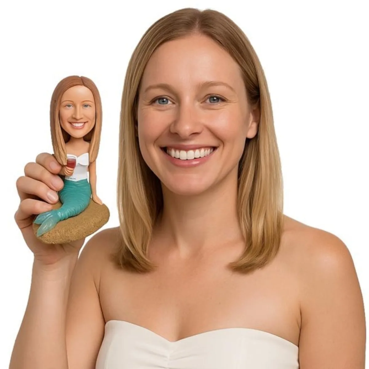 

Custom Bobblehead From Photo Personalized Handmade Clay Figurine One Of A Kind Desk Ornament Gift For Loved Ones Handcrafted