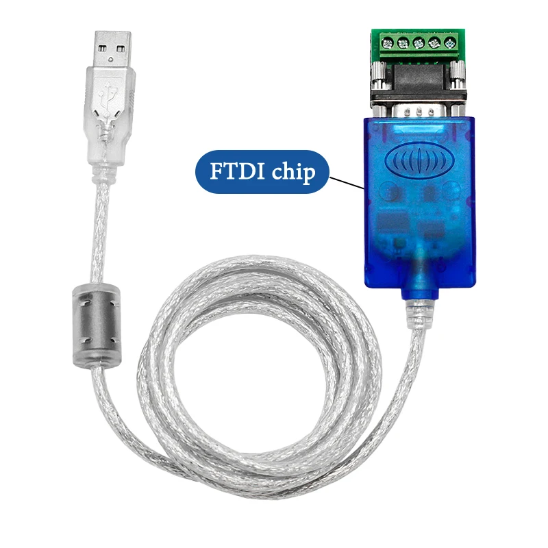 UOTEK 1,5 M RS485 RS422 a adaptador de Cable USB Chipset FTDI DB9 conector macho USB RS485 RS422 convertidor UT-890A