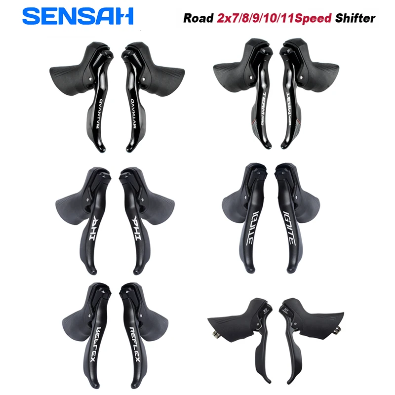 SENSAH R7 IGNITE 2X7 2X8 2X9 2X10 2X11 Speed Transmission Group Road Bike Shifters Front and Rear Derailleur Trigger Brake Lever