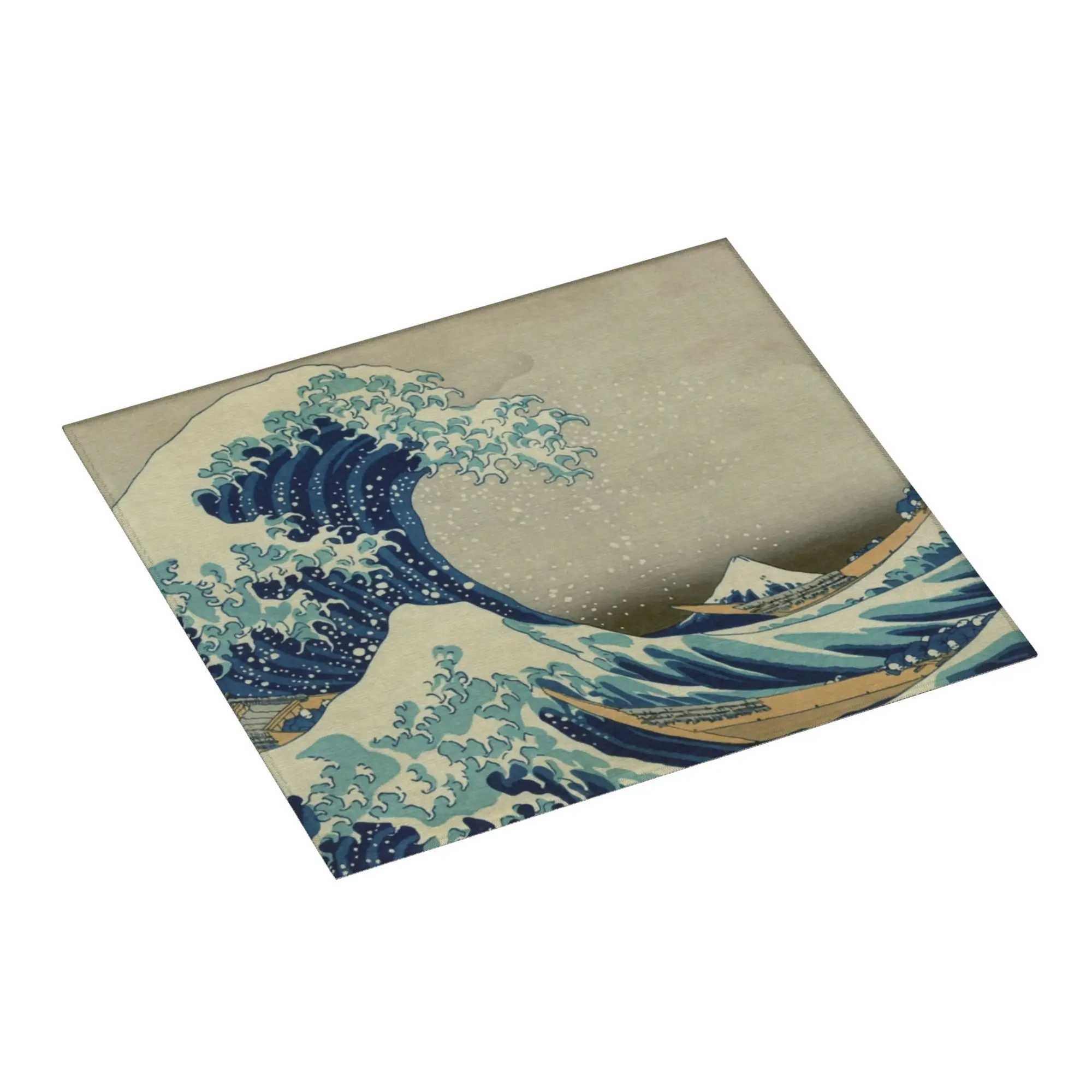 Drying Mat For Kitchen The Great Wave off Kanagawa Barware Tableware Oil Proof Reusable  Washable Kitchen Sink Drying Pad