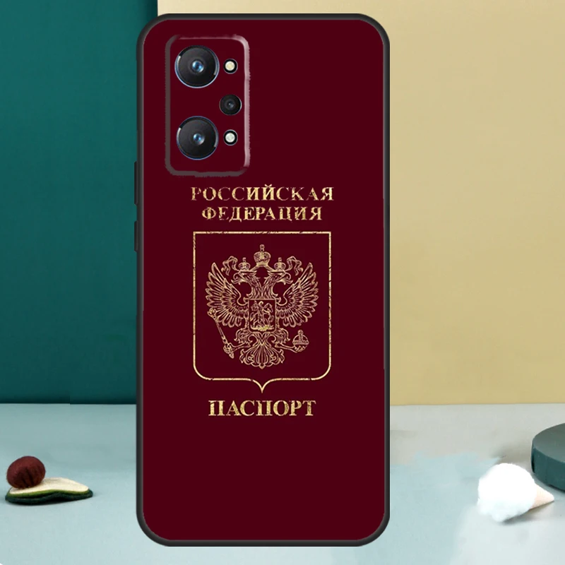 Russia Coat Of Arms Eagle Flag For OPPO Realme C33 C55 C35 C31 C30 C21Y C25 C11 C15 GT Neo 5 3T 2T 8 9 10 11 Pro Plus Case