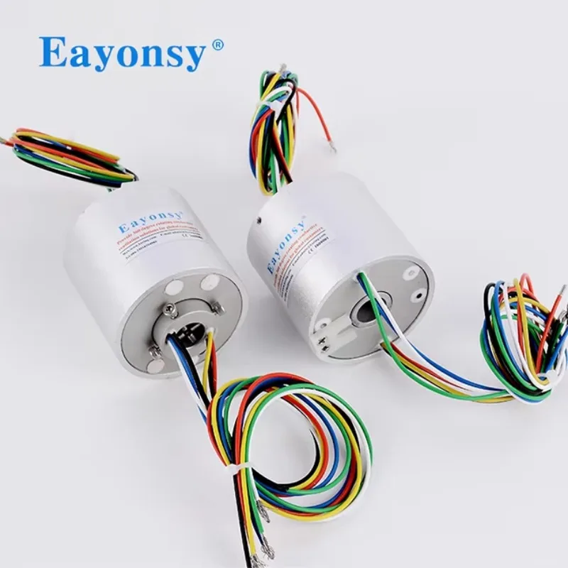 회전 전기 커넥터 12선 10A/2A 스루홀 사이즈 12.7mm 외경 56mm 비표준 맞춤형 슬립 링