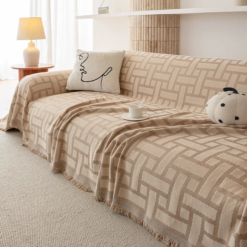 Nordic Chenille Sofa Towel Cover All Season Universal Sofa Throw Blankets Non Slip Kids Anti-dirty Recliner Armchair Covers