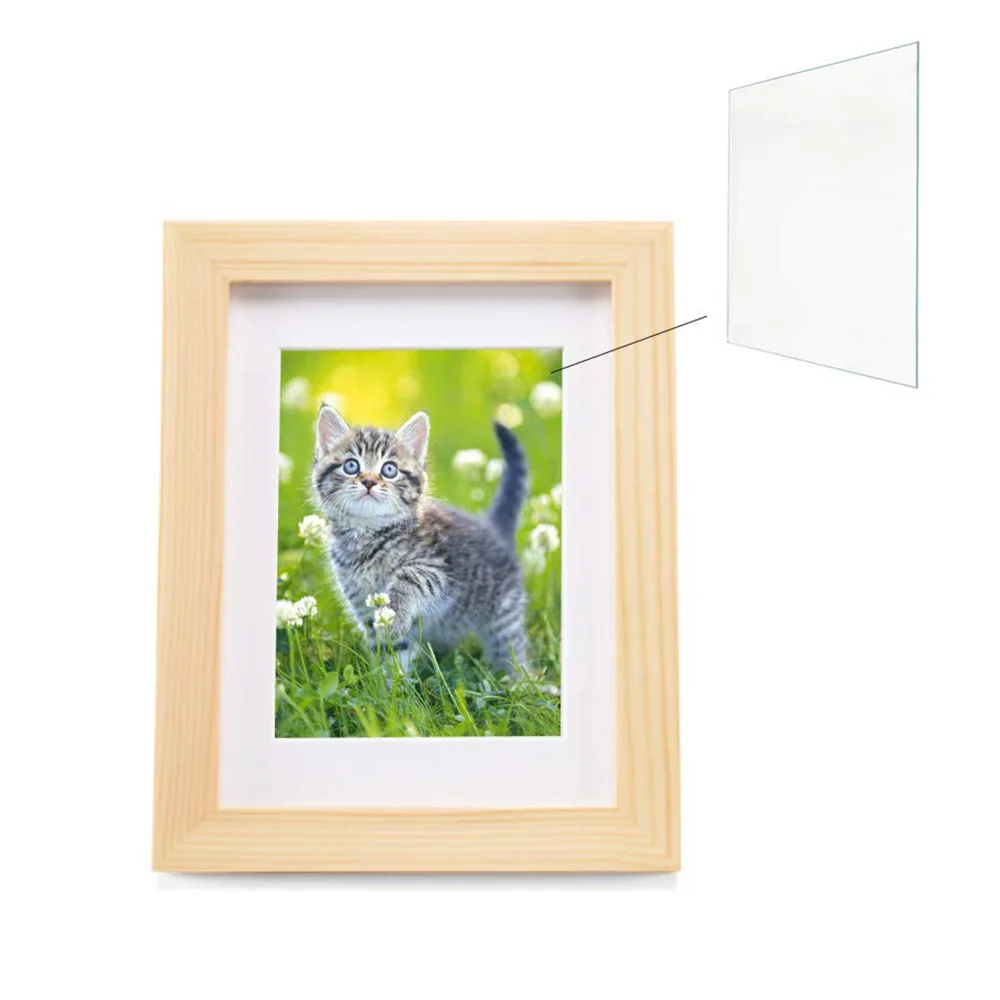 10pcs Clear Acrylic Sheet Transparent Plastic Board for Picture Frame Glass Replacement Project Display Painting Thickness 1.0mm