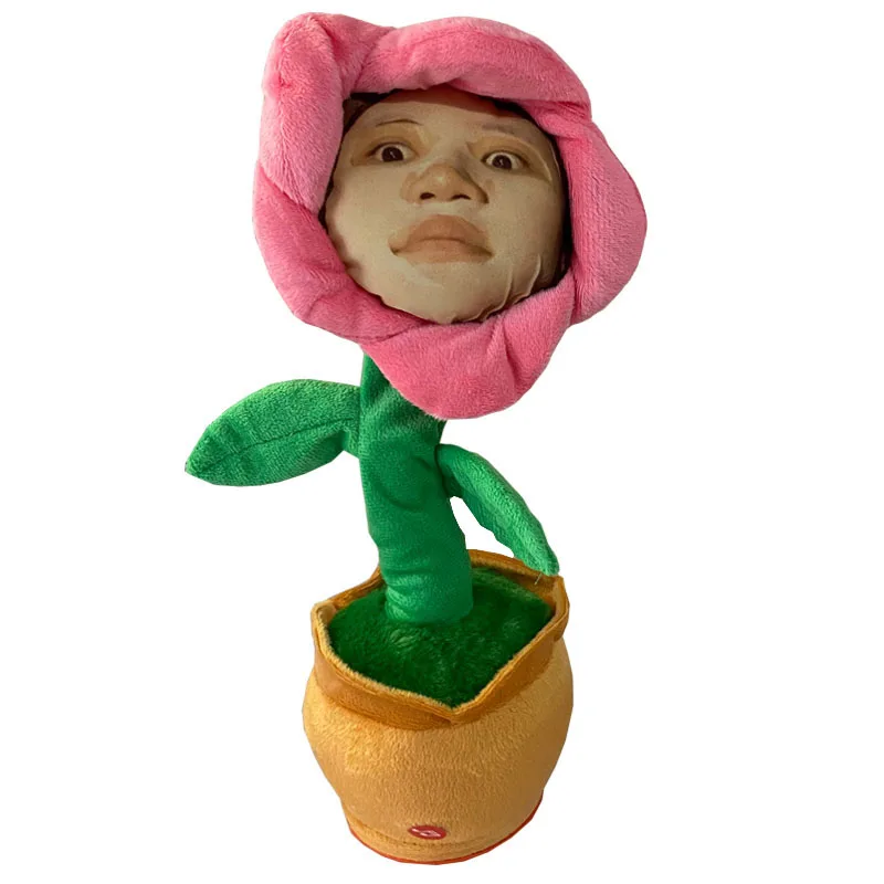 Personalized Customization Photo Flower Gift Christmas Birthday Gift 120 Songs Repeat Speaking Singing Dancing Sunflower Toys image 6
