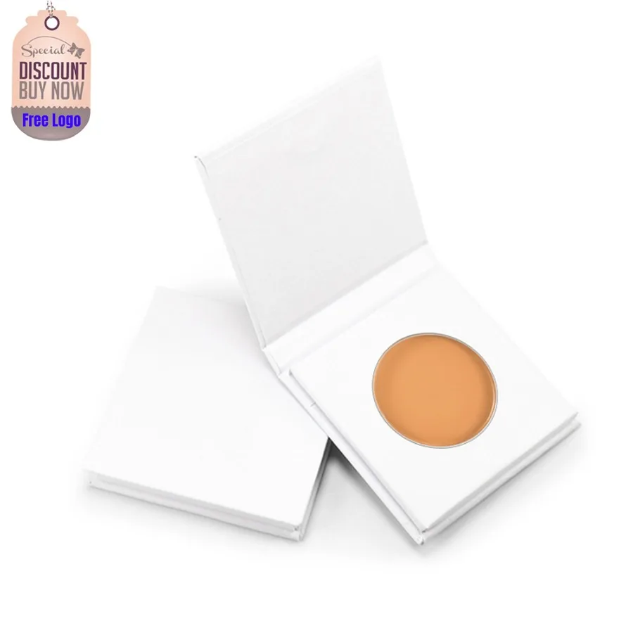 

Vegan Monochrome Paper Plate Foundation Cream Private Label Concealer Three-dimensional Brightening Repair Cream Custom Logo