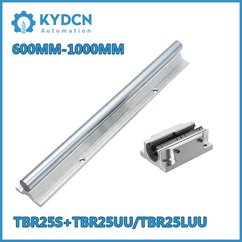 TBR25S TBR25UU TBR25LUU Linear Guide Rail and Linear Bearing Block for CNC 600mm-1000mm Linear Guide and Linear Slide Block