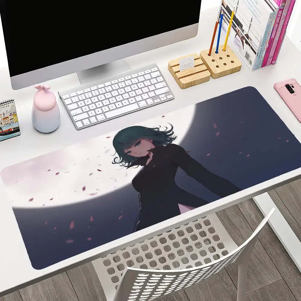 Anime One Punch Man Mousepad Large Gaming Mouse Pad LockEdge Thickened Computer Keyboard Table Desk Mat