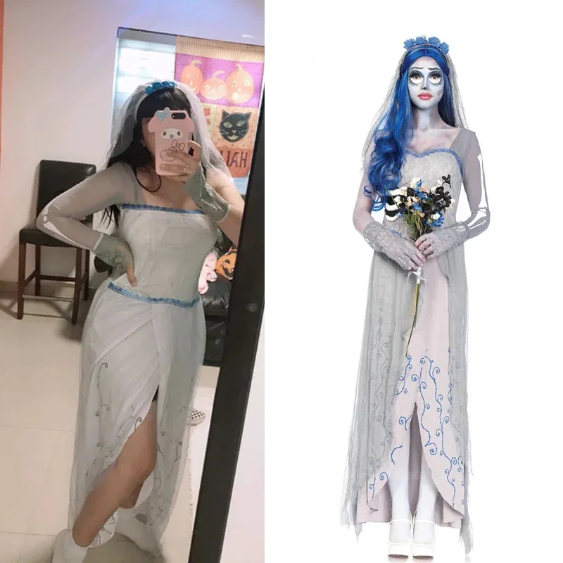 Косплей @ платье для женщин-маскарад косплей костюмы дьявола труп призрак невесты одежда Хэллоуин женские страшные костюмы вампира-ведьмыc Косплей @ платье для женщин-маскарад косплей костюмы дьявола труп призрак невесты одежда Хэллоуин женские страшные костюмы вампира-ведьмыc