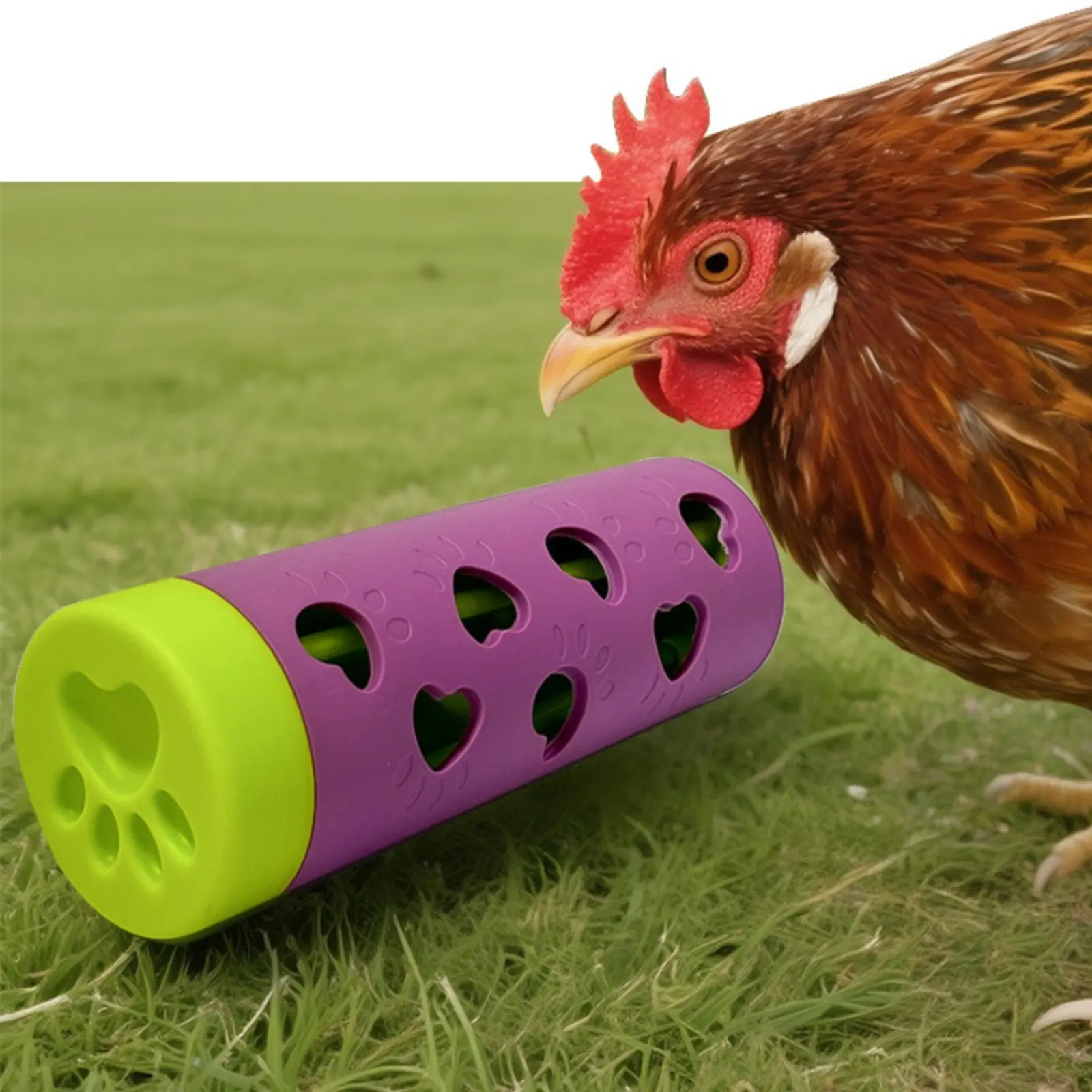 

Dog Food Interactive Feeder Sturdy Material Dog Food Interactive Cylinder Chicken Enrichment Toy Mental Stimulation Pet Feeding
