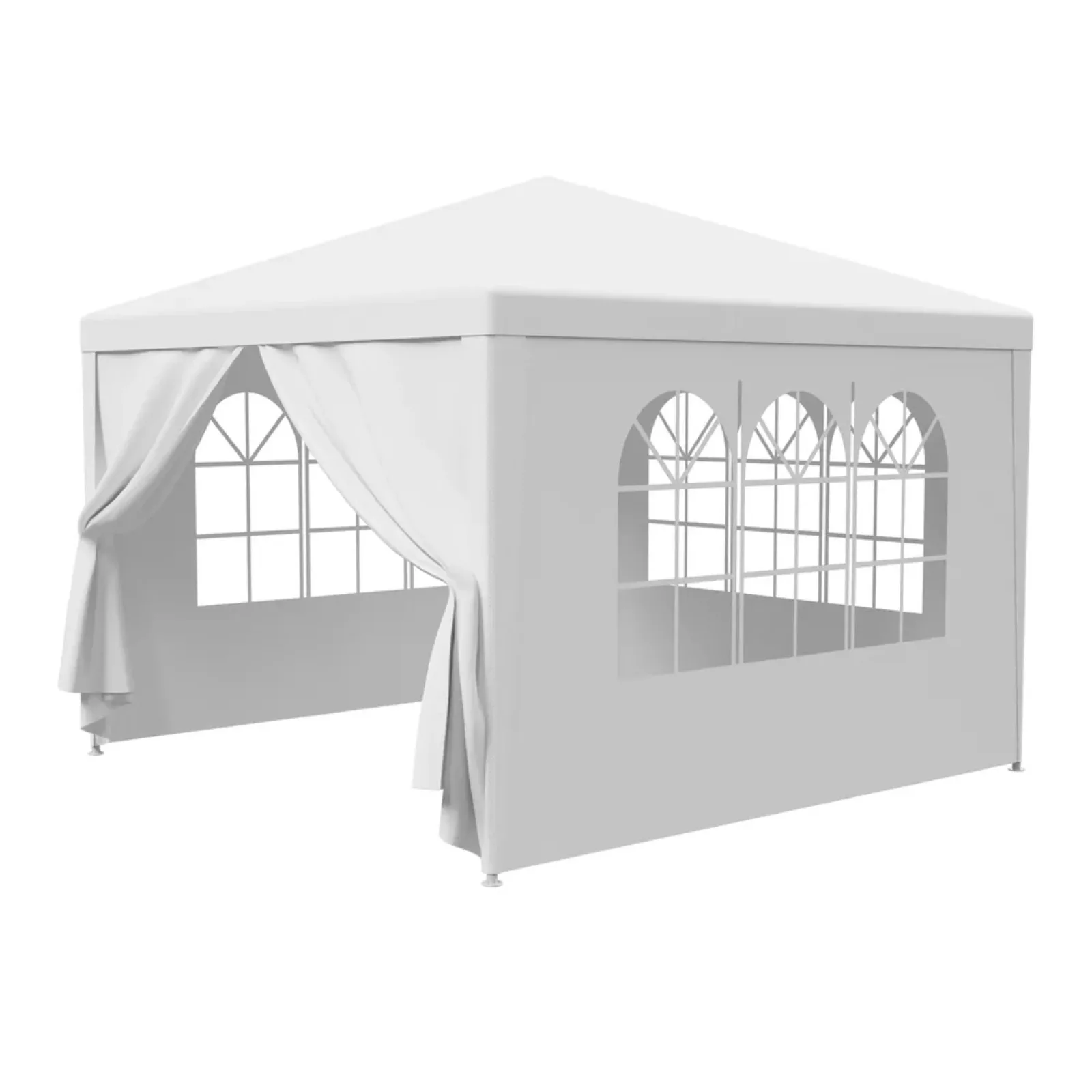 US Outdoor Canopy Party Tent, Wedding Gazebo, Pavilion, Dining Event, Christmas, 10x10 Feet