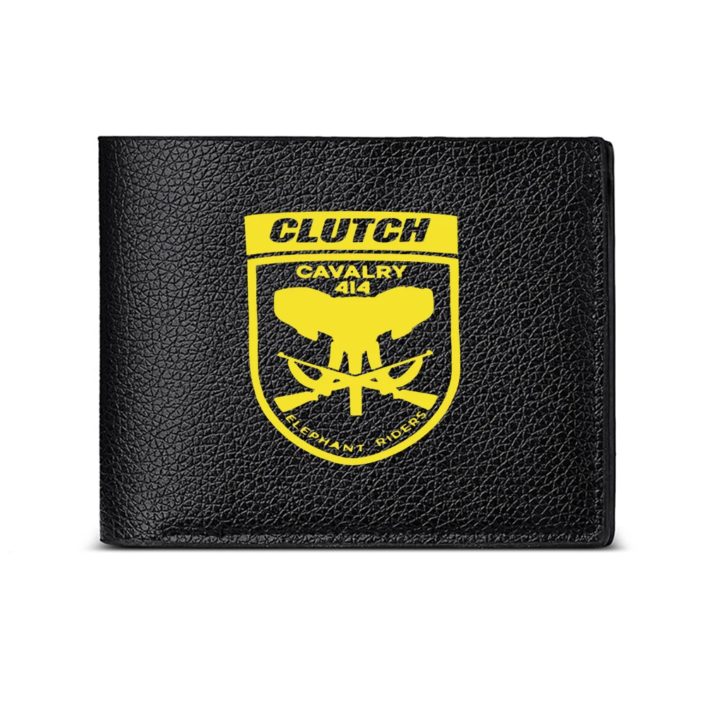 Clutch Cavalry 414 Elephant Riders Shield Design Men's Wallet Card Holder Casual Business Fashion Print