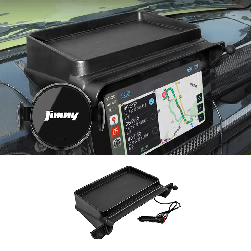 Phone Holder In Car Dashboard GPS Mount Stand  Navigation Screen iPhone Telephone Suppor For Jimny jb64 jb74 2022 2021 2020 2019