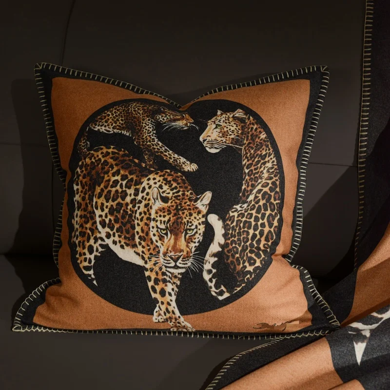 Luxury Leopard Pillows Jungle Animal Cushion Case Print Square Decorative Pillow Cover For Sofa Chair Home Decorations