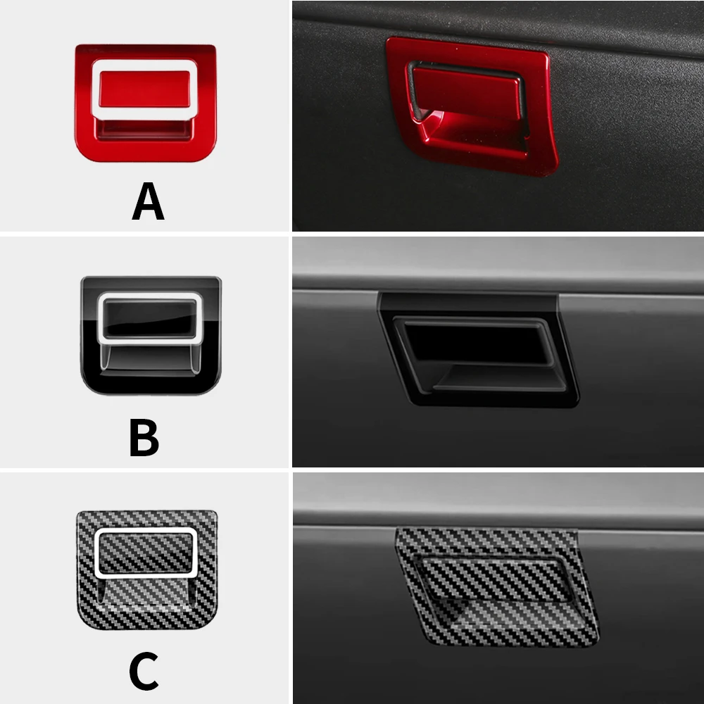 

For Suzuki Jimny JB64 JB74 2018 2019 2020 2021 2022 2023 2024 2025 ABS Carbon Fiber Pattern Car Co-pilot Storage Box Sticker
