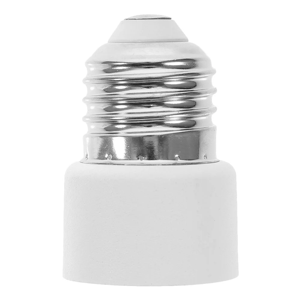 1 Piece Converter E26 E27 to 2 Prong Round Adapter Bulb Socket to Outlet Converter Screw in Light Socket
