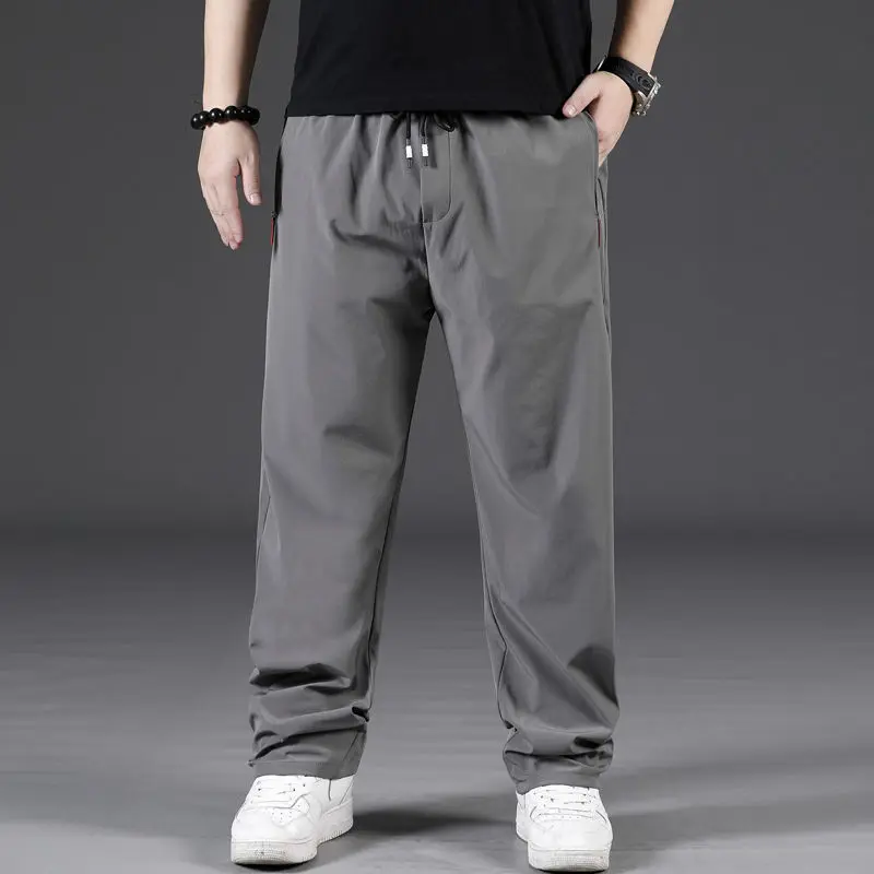 7XL 8XL Plus Size Pants Men Baggy Pants Fashion Casual Elastic Waist Trousers Male Sweatpants Big Size 8XL Pants Male