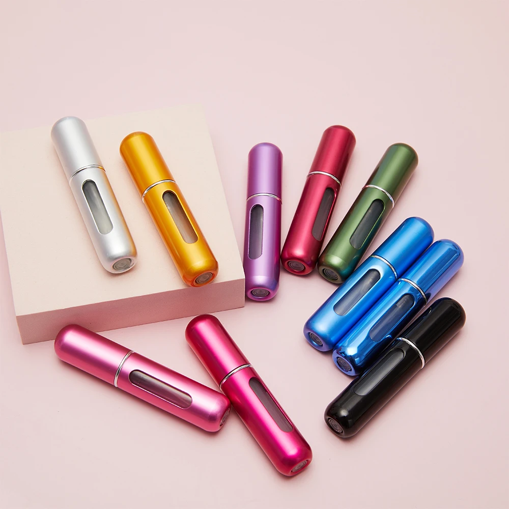 5ml Perfume Atomizer Portable Liquid Container for Cosmetics Traveling Mini Aluminum Spray Empty Refillable Bottle