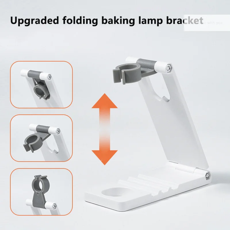 Nowy uchwyt na lampę do paznokci, suszarka do paznokci, lampa do fototerapii, obrotowy i składany uchwyt na lampę UV do paznokci.