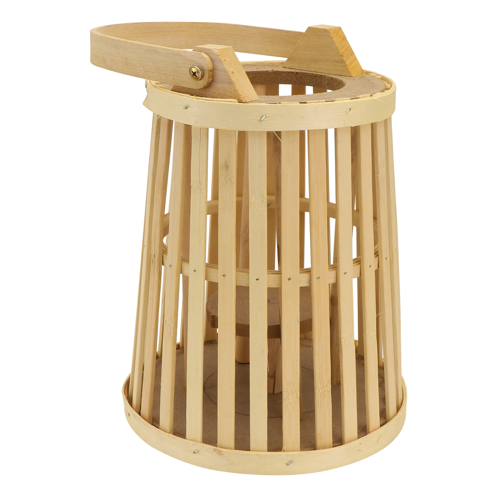 

Rustic Woven Woven Lantern Lamp Bamboo Portable Lantern Candlestick Decorative Hanging Lamp Reusable Portable Retro