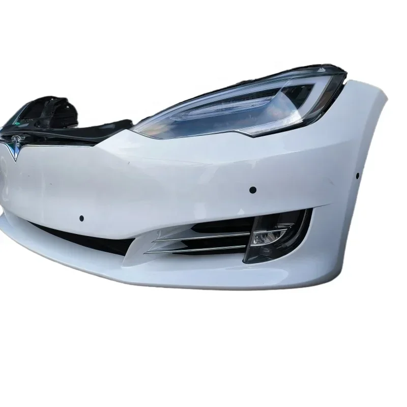 For Tesla Model S 2016-2021 Front Bumper Assembly Body Kit Front Face Assembly With Headlight Original Used Suitable