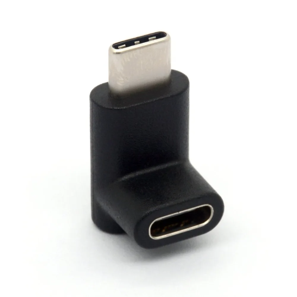 

A66I 90-градусный адаптер типа C, переходник USB C «папа-мама» вверх и вниз, угловой адаптер USB-C, разъем USB 3.1 Type-C