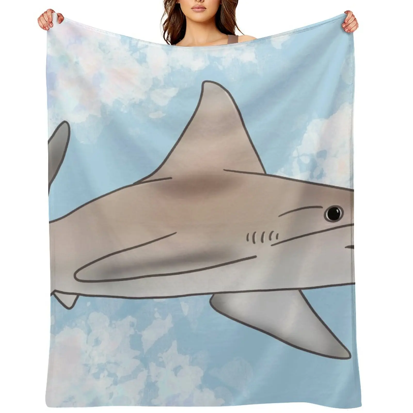 

Sandbar Shark - True tint Throw Blanket halloween Blankets Sofas Of Decoration Luxury Throw warm winter Blankets