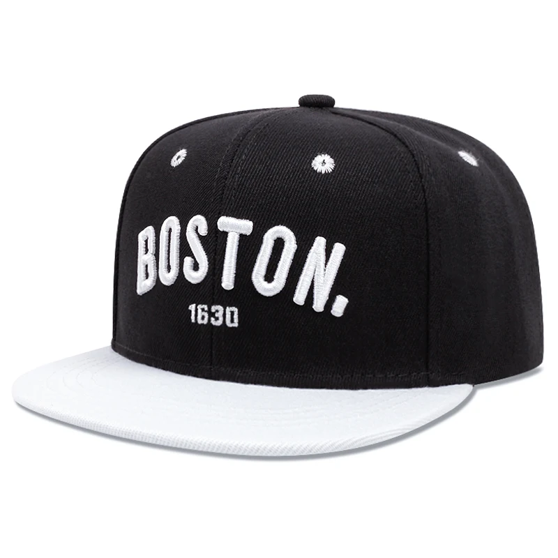 Fashion BOSTON Cap Men Women Adjustable Hip Hop Baseball Cap For Unisex Adult Outdoor Casual Sun Hat Cotton Snapback Hats