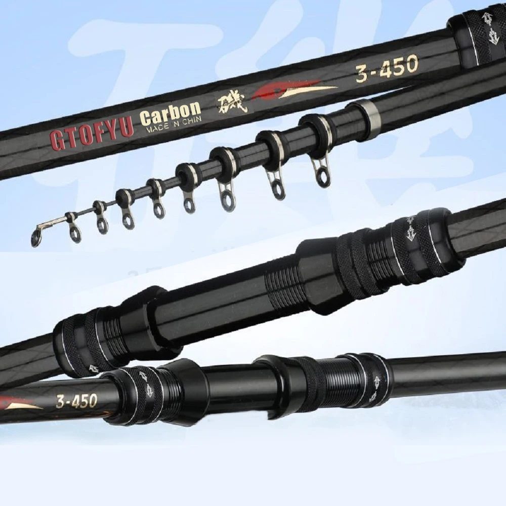 china telescopic spinning fishing rod Sougayilang 24 Ton Carbon Fiber Ultralight, Portable Retractable Handle, CNC Reel Seat, Stainless Steel Guides for Bass, Trout, Salmon, Panfish : Sports & Outdoors Carbon Telescopic Rock Fishing Rod
