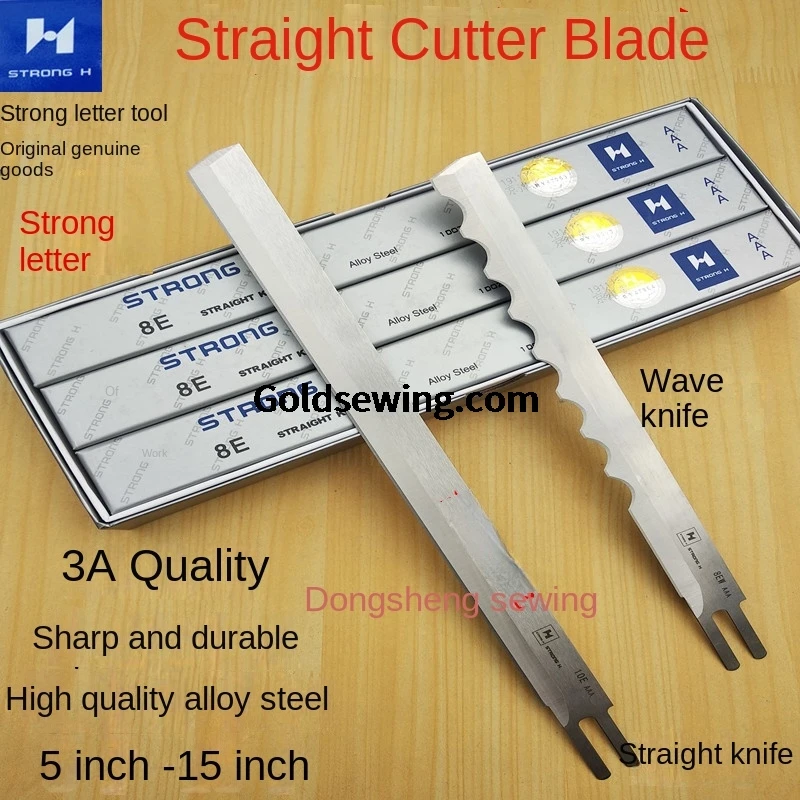 12PCS 1dozen Strong H Blade Electric Scissor Blades AAA 3A 5KM 5E 6E 7E 8E 10E 12E 13E 15E Straight Knife Wave Knife Cloth Cut